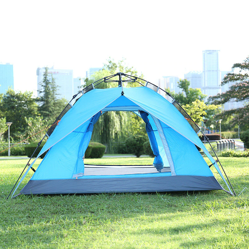 Cheap Goat Tents Person Outdoor Tent Fully Quick Opening Tents Waterproof Canopy Camping Hiking Tent Beach Family Travel Tools   